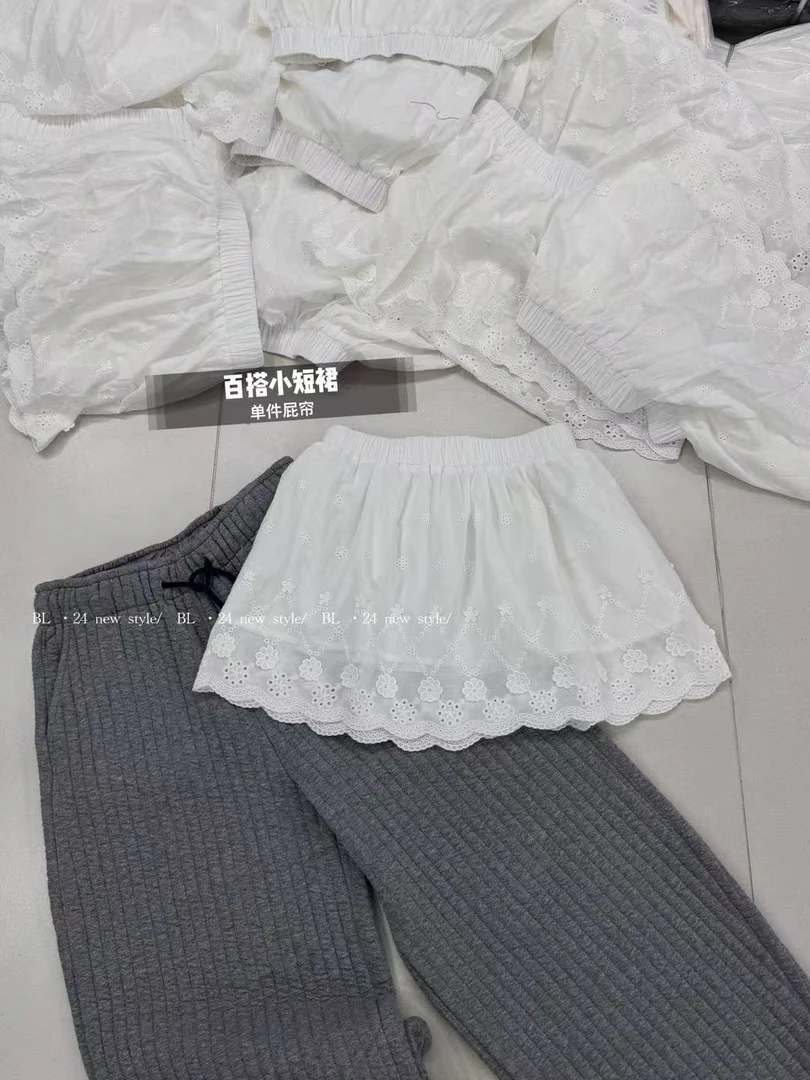 9055【PINGJIE】25高货韩系街头百搭水洗休闲宽松时尚街头短裙