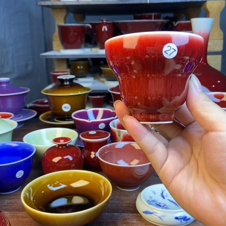 景德镇名陶坊玩原矿郎红