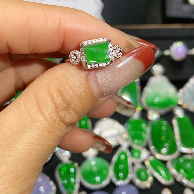 【闪购商品】翡翠戒指未镶嵌天然翡翠