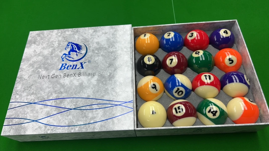 【国产球】奔霄黄铜-台球款高档中式黑八耐打水晶标准16彩