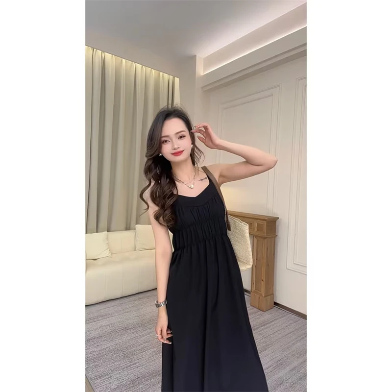 【XIAO】夏季新款赫本风气质小黑裙+气质开衫9188+9177