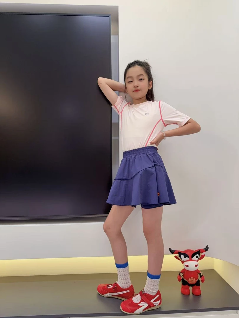 夏季女童运动速干内置打底裤防走光半身休闲短裙