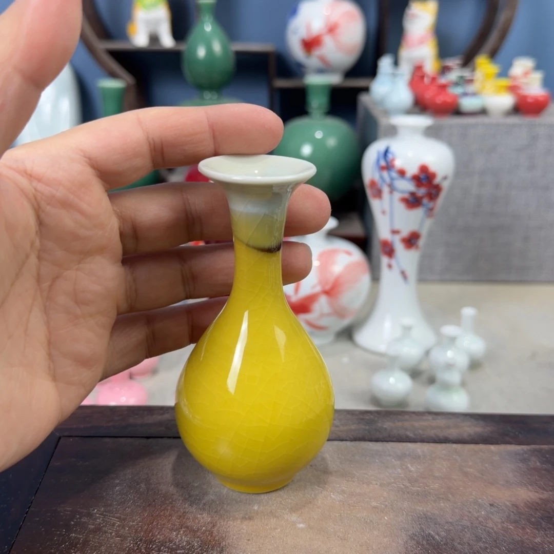 陶瓷手工小花器摆件