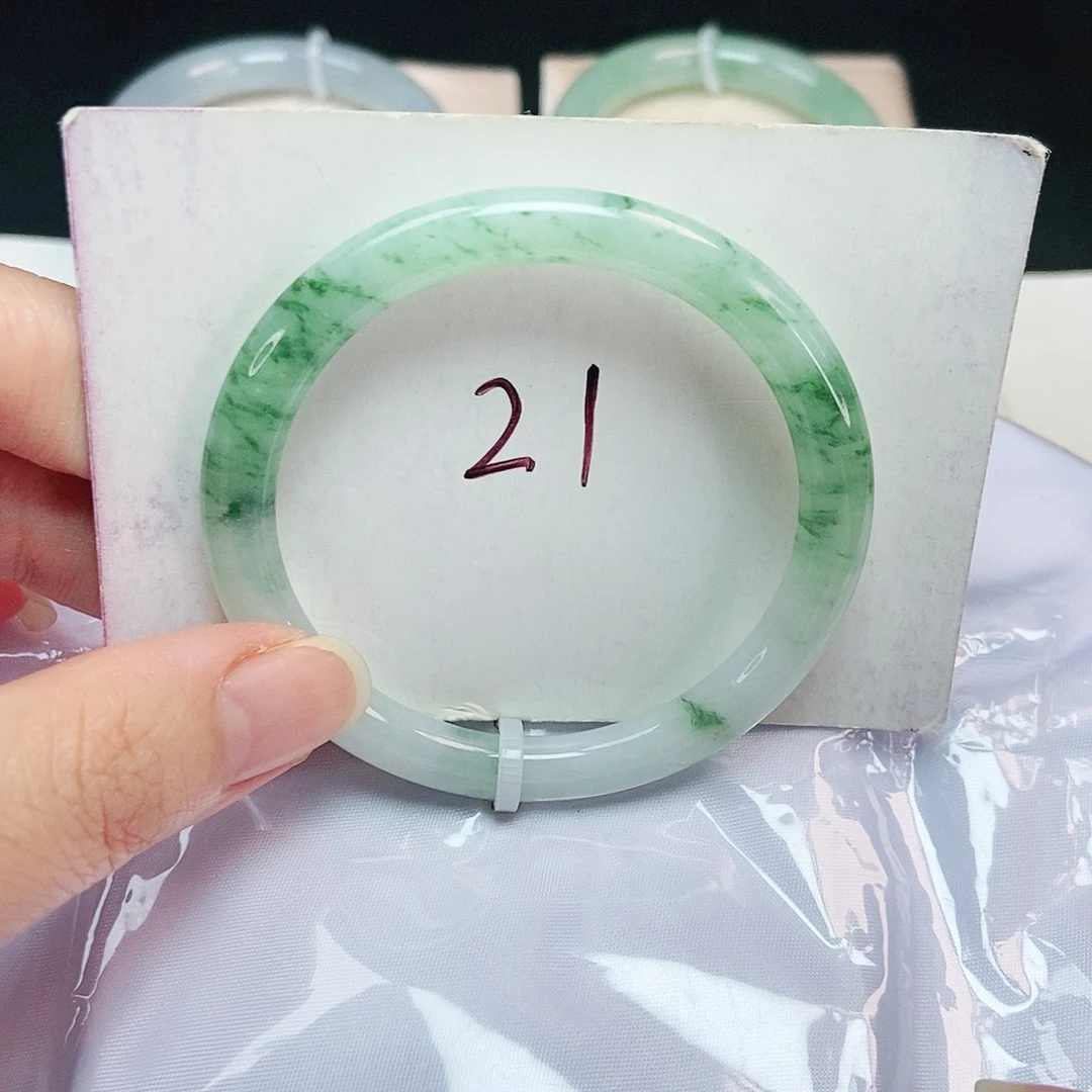 未镶嵌手镯翡翠圆52