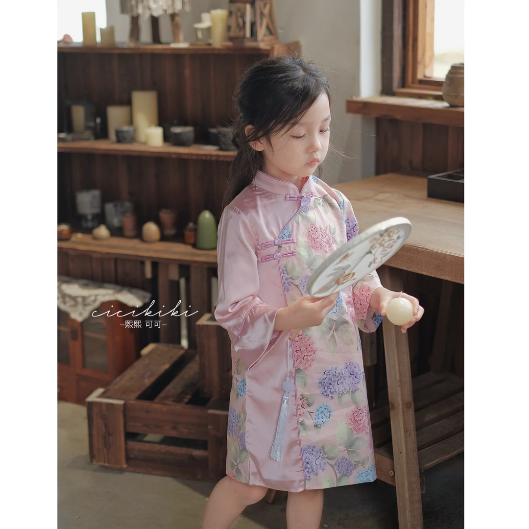 现货【清风白露】女童新款春秋长袖中国风洋气汉服熙熙可可QP2402