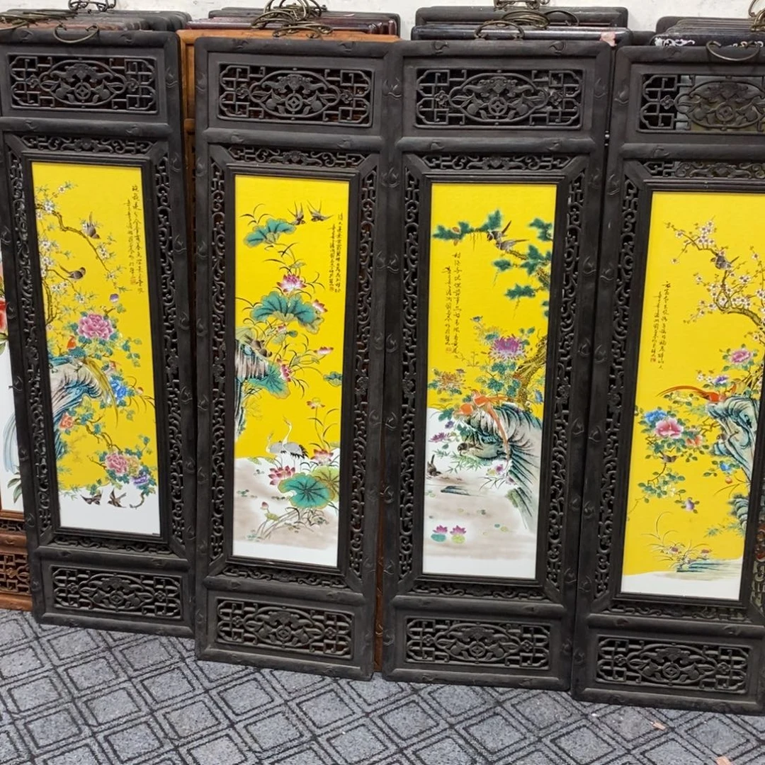 瓷1.2*36*4景德镇瓷板画柴窑烧制