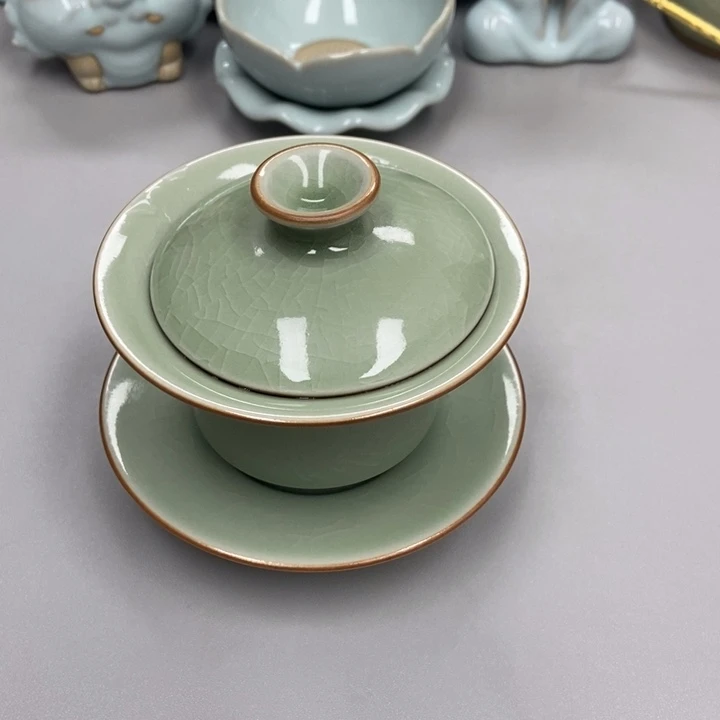 瓷张*豆绿三才马蹄赵琳老师