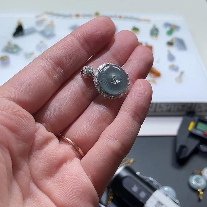 定制翡翠银S925镶嵌121212121212