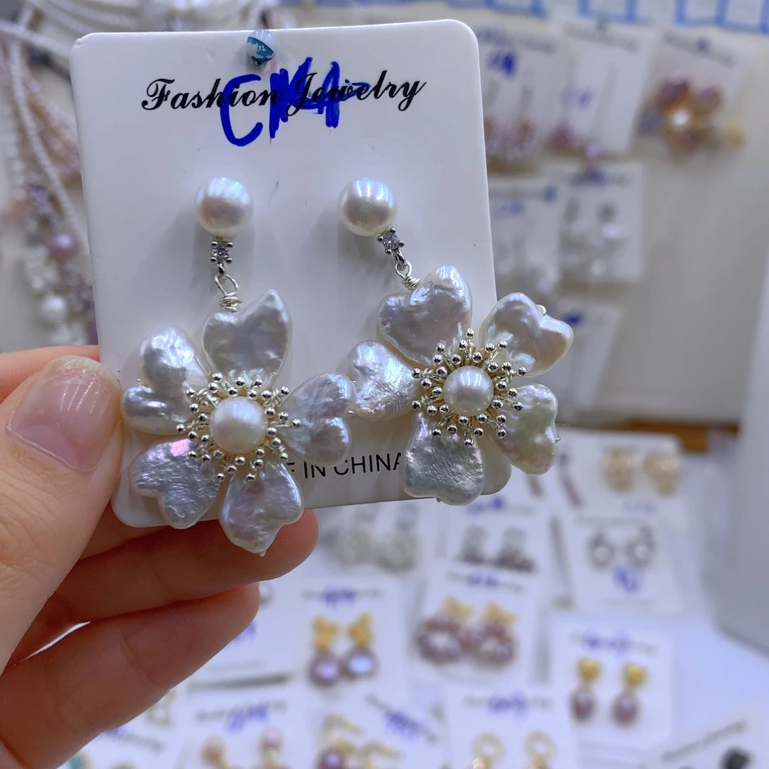 淡水珍珠颈饰银S925镶嵌