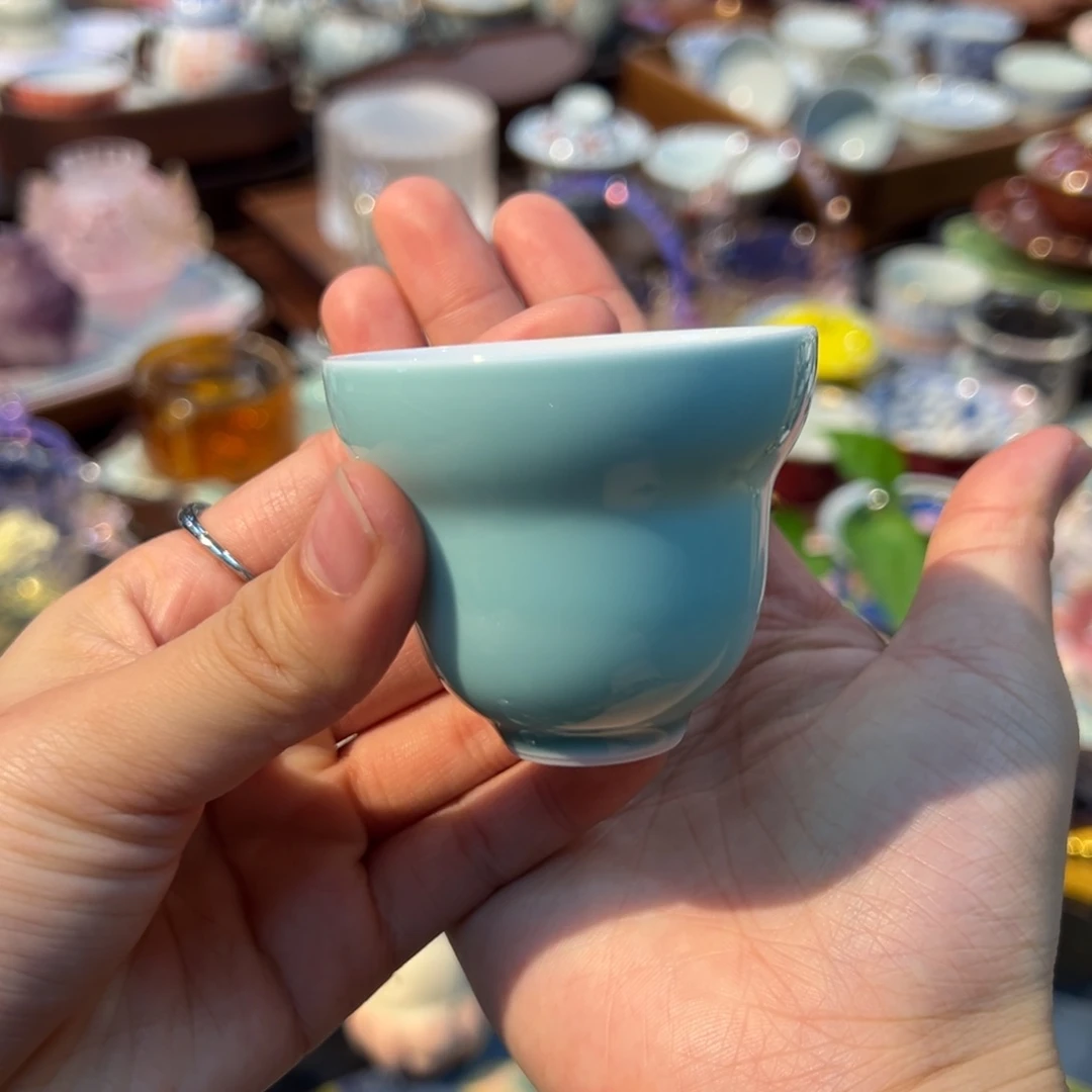 摆件特价蓝色主人杯