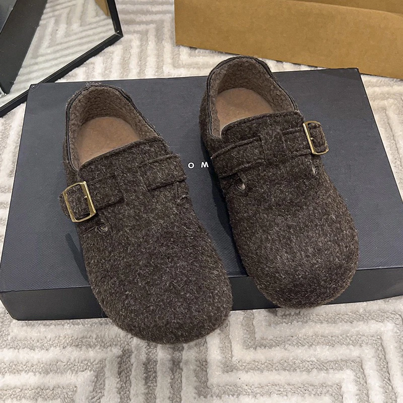 A14大码平底加棉博肯鞋