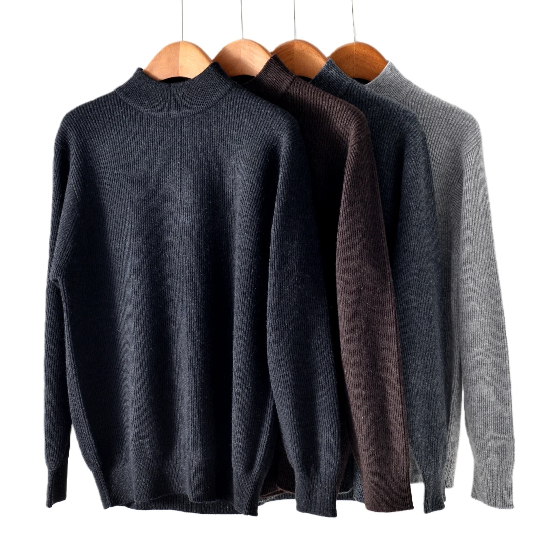 轻奢高端羊绒  高端软糯半高领羊绒套衫 TZ2022-296-1