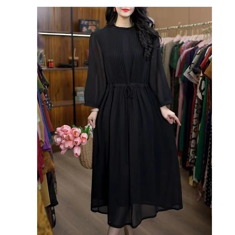 1055-17新款长袖连衣裙