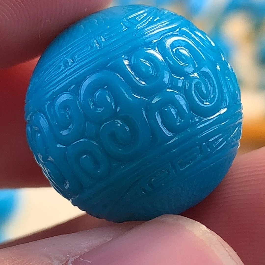 绿松石未镶嵌珠宝奇石18mm
