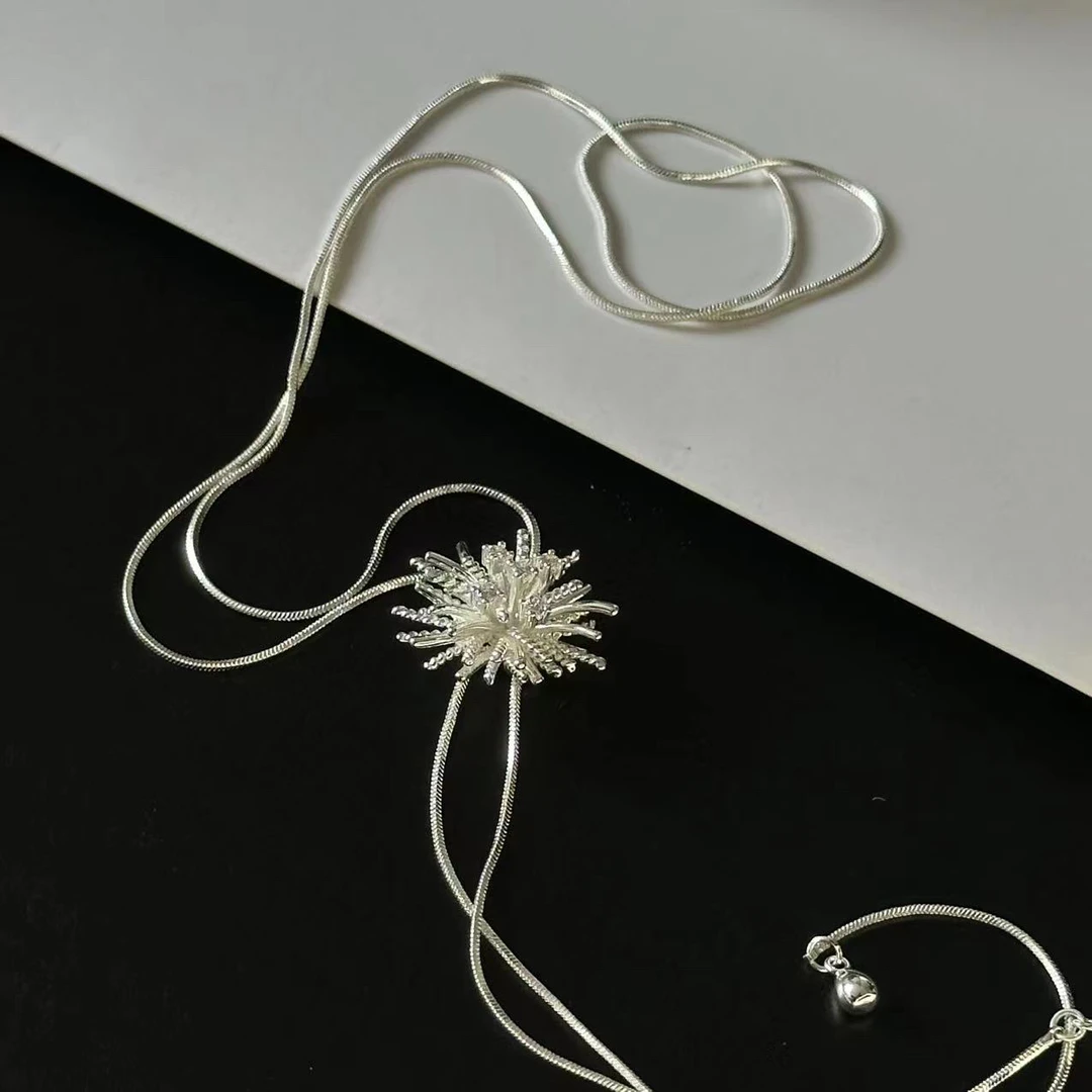 铜合金项链 冷淡风烟花时尚项链-4672