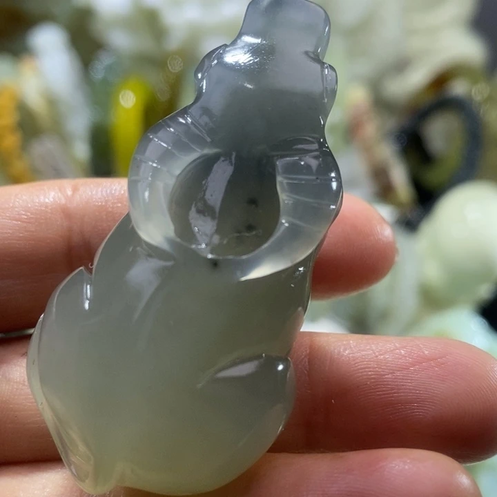 岫玉未镶嵌岫玉手把