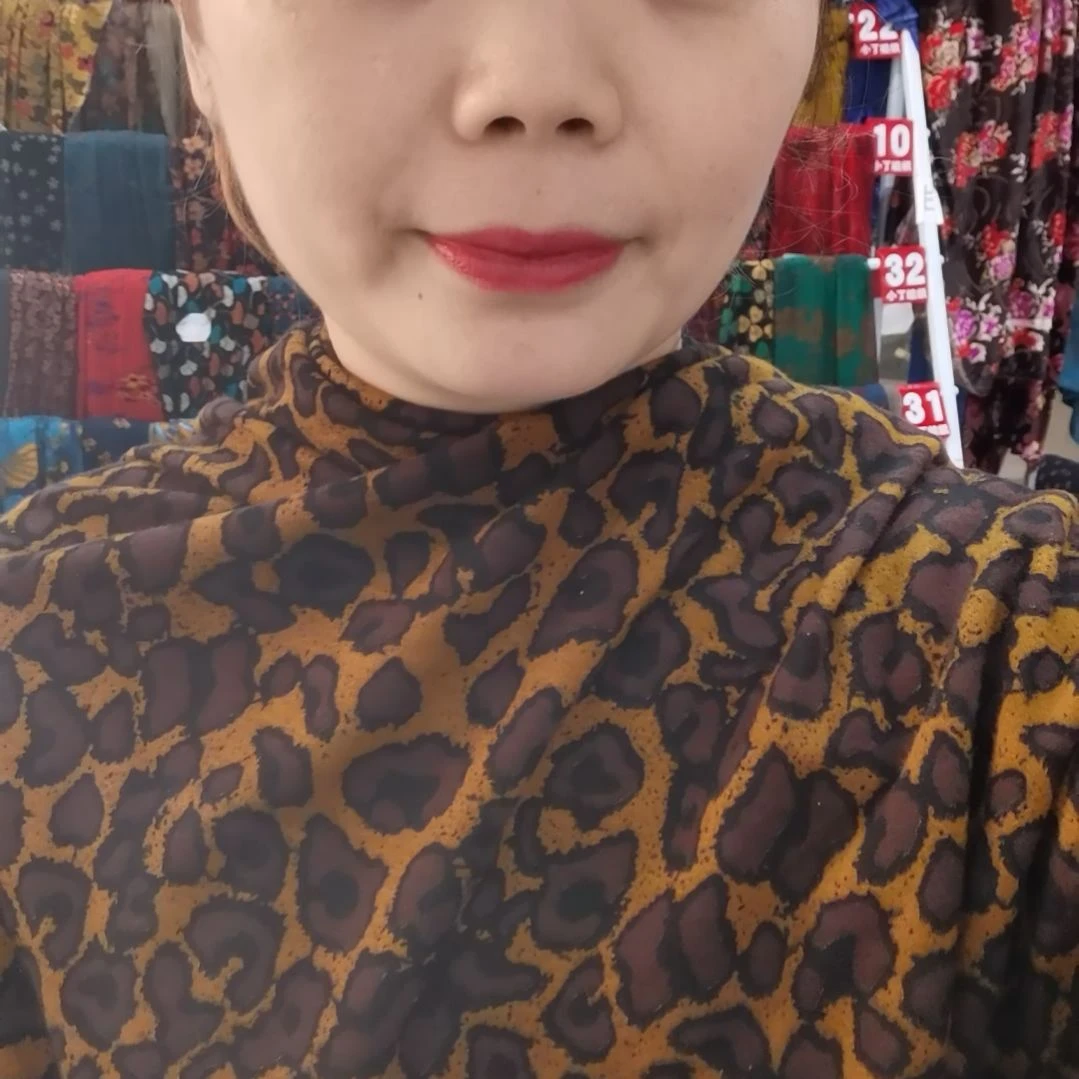 混纺黄色豹纹澳绒3米