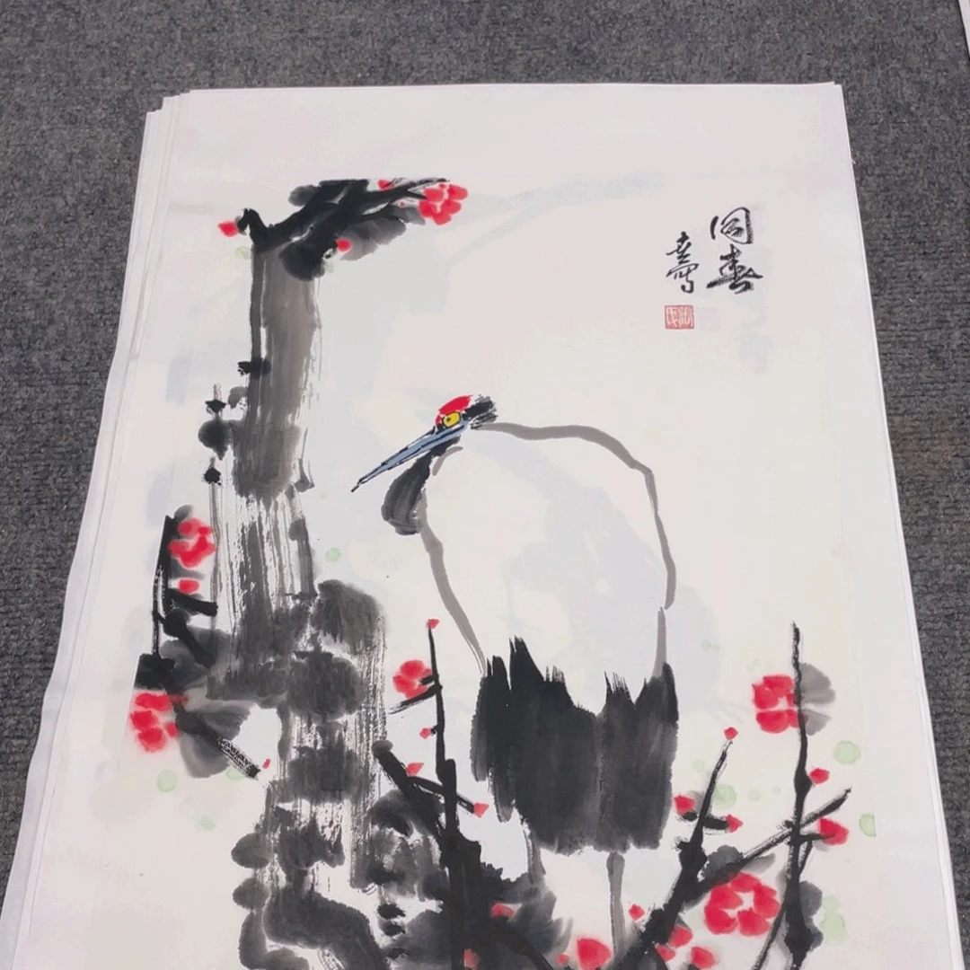 国画1.4平尺国画作品