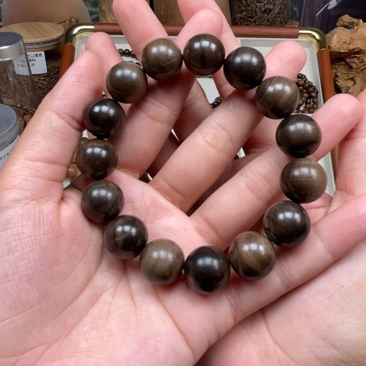 檀香木手串/手链微瑕1.5阴沉