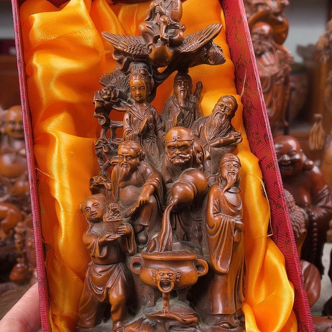 黄杨木黄杨木雕刻高度20厘米