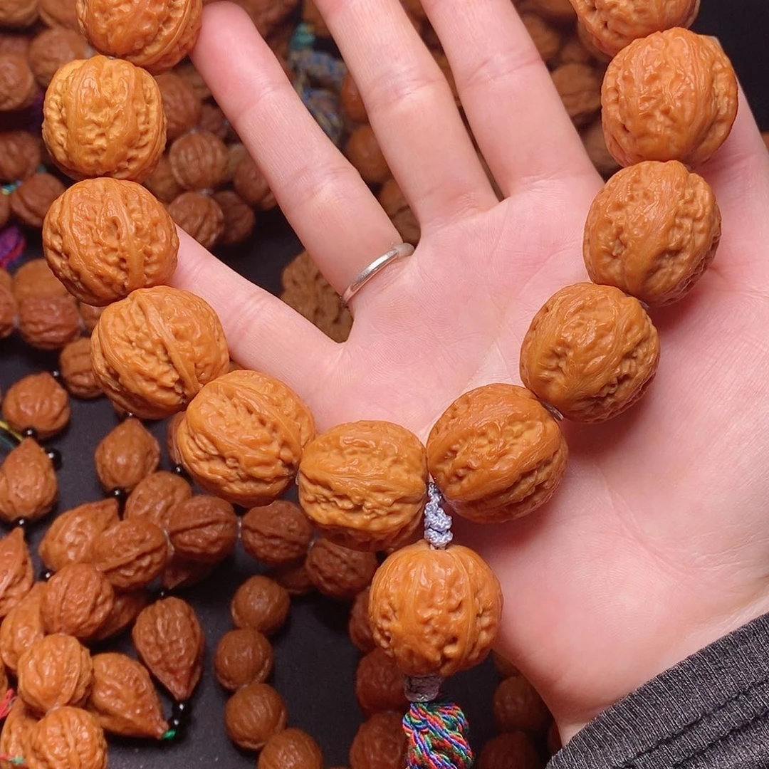 【闪购商品】文玩核桃吊坠没**会虎头粗筋25