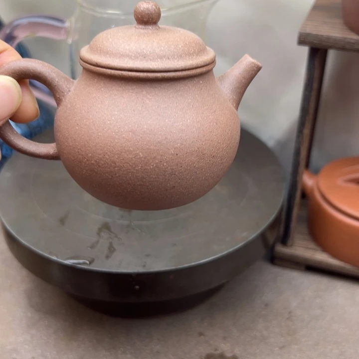 紫砂茶壶降坡潘壶100c c