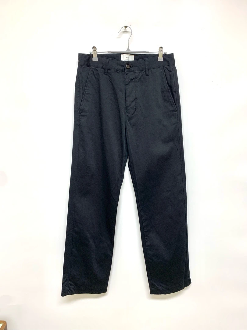 未使用  【Ami】黑色休闲长裤/S码 /Y2459