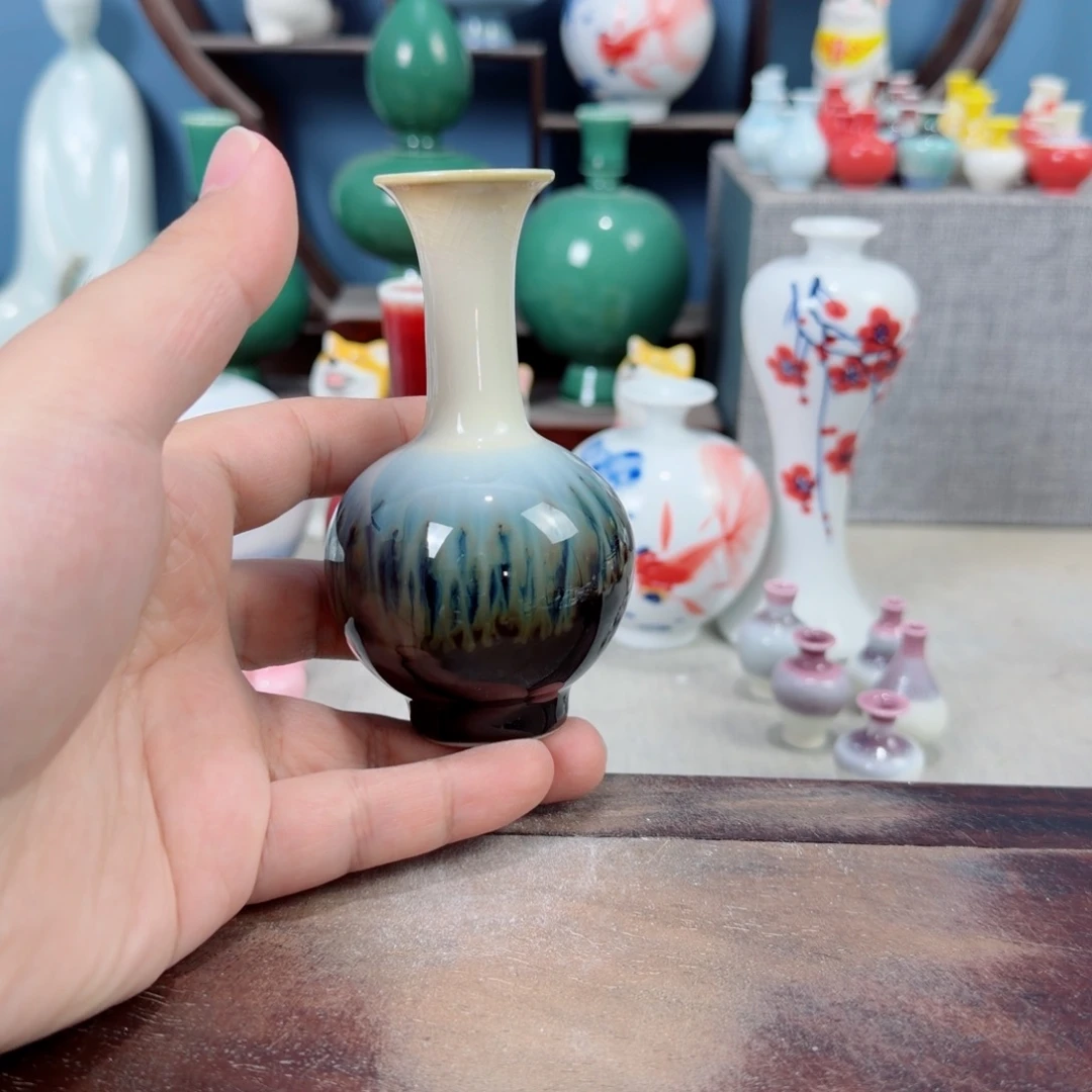 陶瓷手工小花器摆件