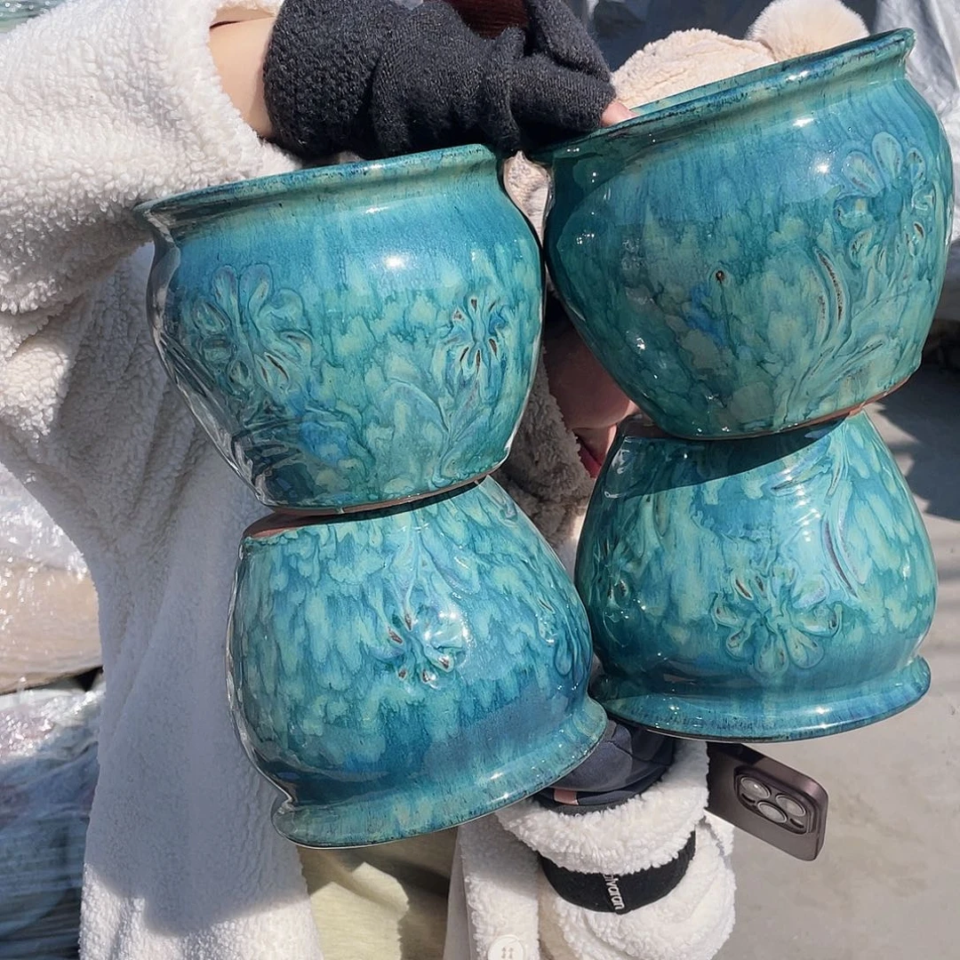 红陶王嫂花盆0130-401