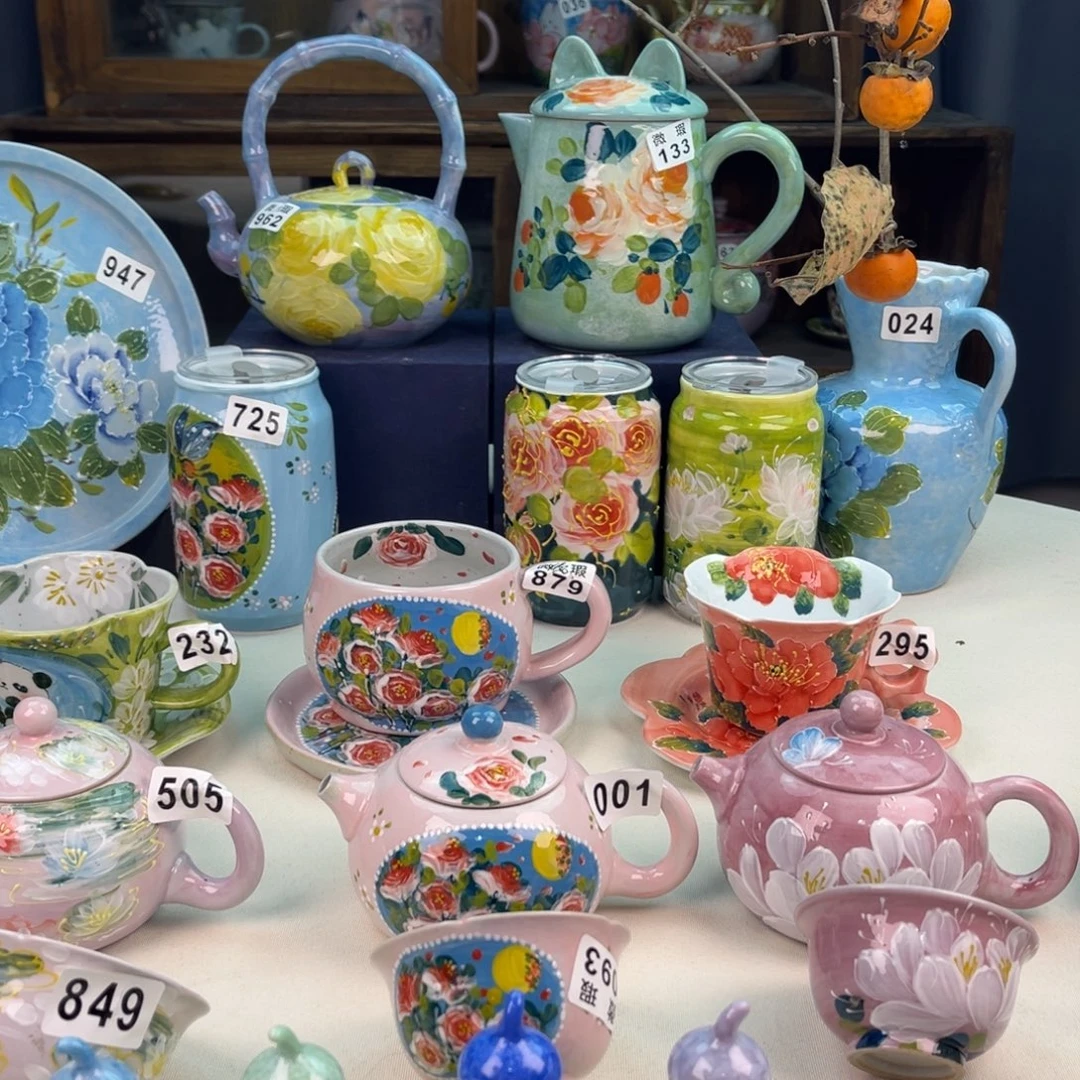 景德镇手工手绘陶瓷茶具