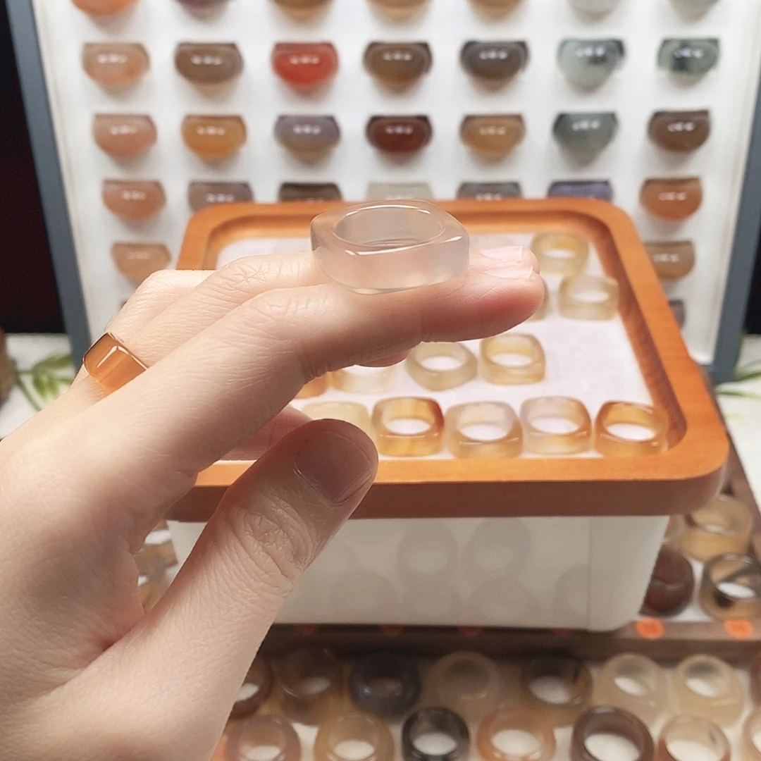 ****◞玛瑙/玉髓未镶嵌戒指港15