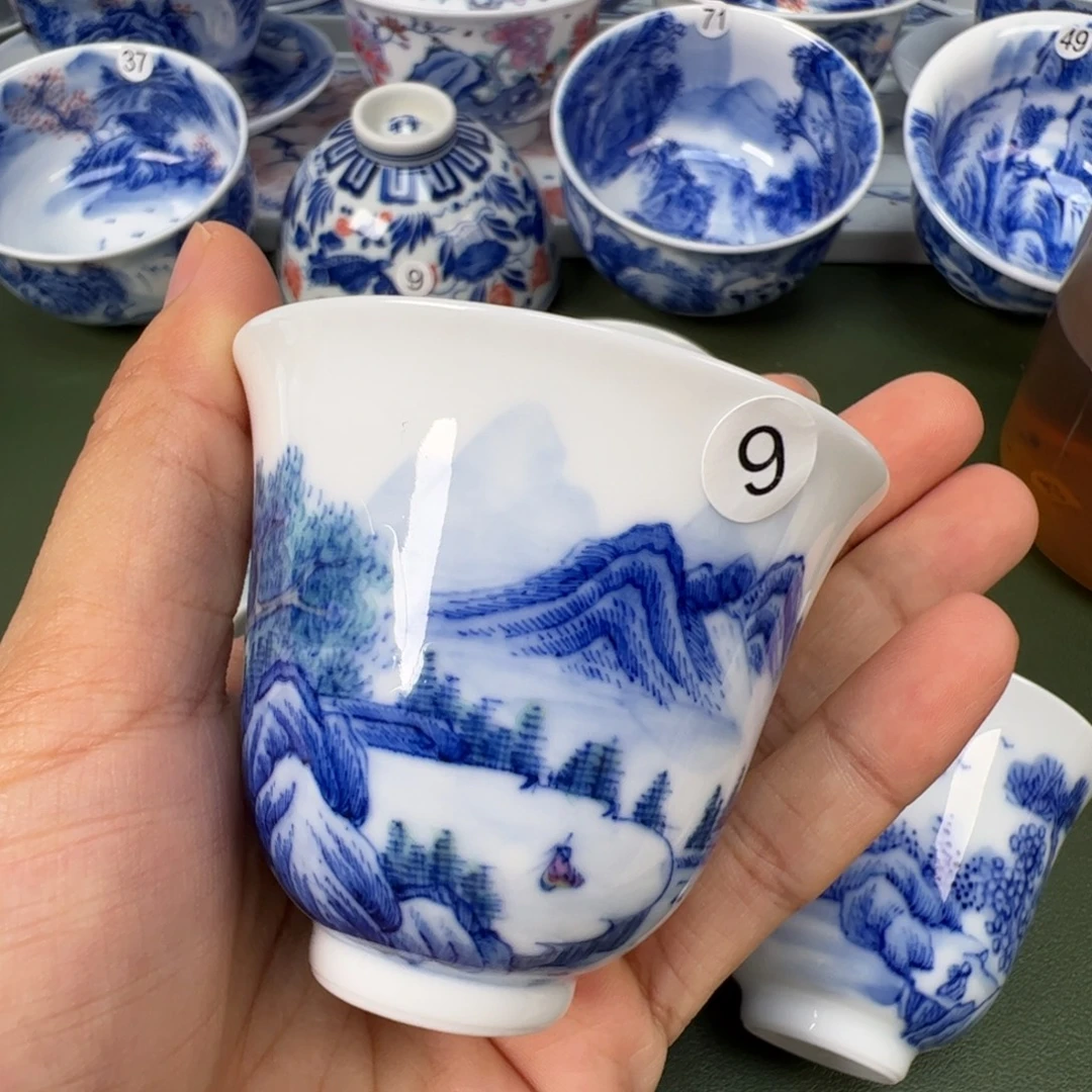 景德镇纯手工纯手绘茶具木木9