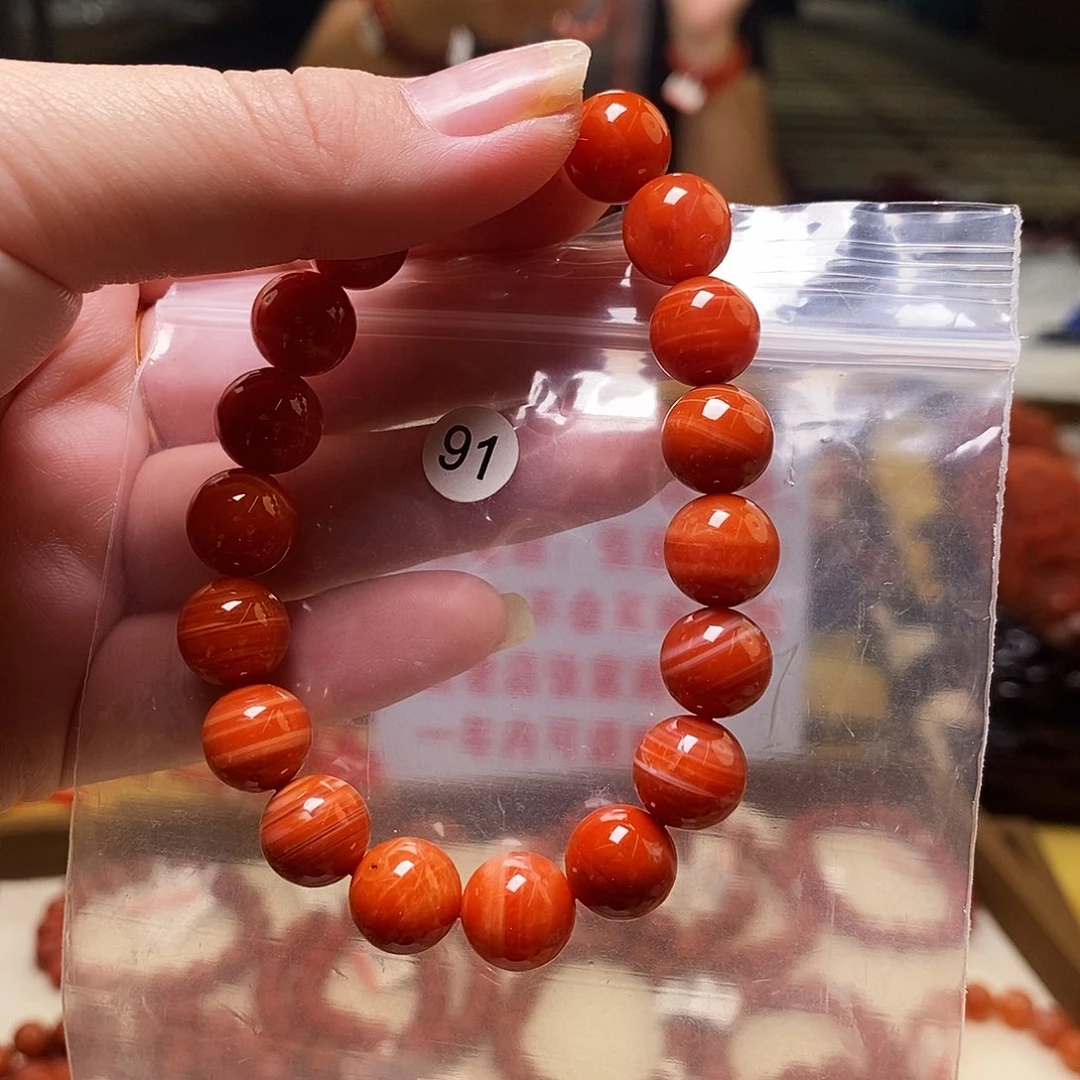 南红玛瑙未镶嵌手链