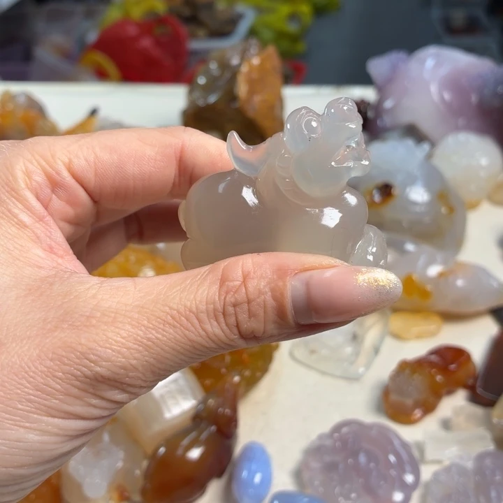 玛瑙/玉髓未镶嵌吊坠(不含链)