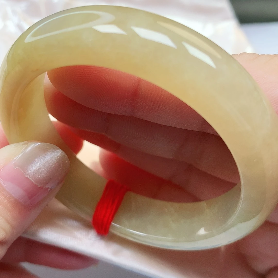 未镶嵌手镯翡翠缅甸纯天然A货翡翠黄翡满色173号