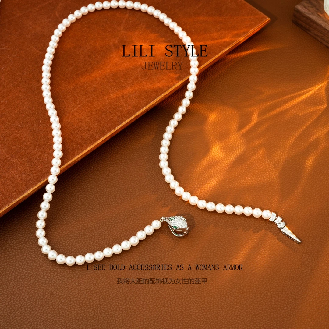 铜合金吊坠 【相思】灵蛇项链多戴式春夏锁骨链小众高级感颈链T008