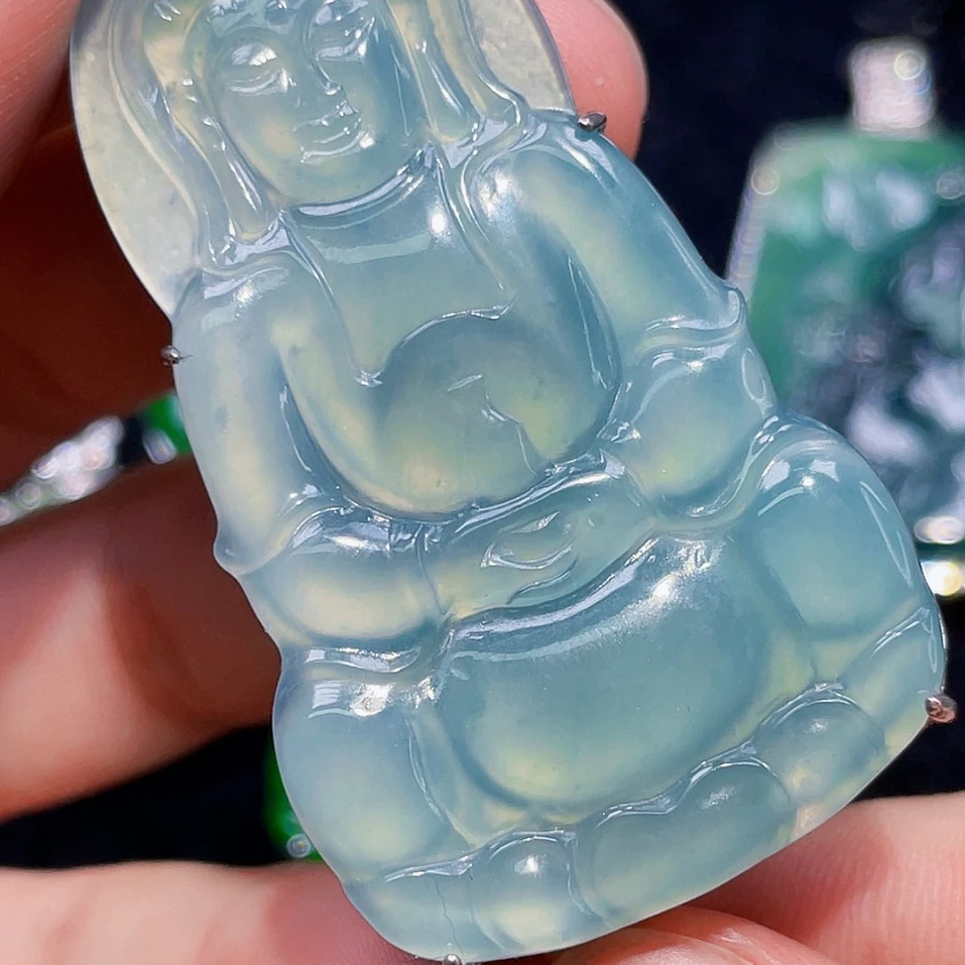 翡翠未镶嵌颈饰6，