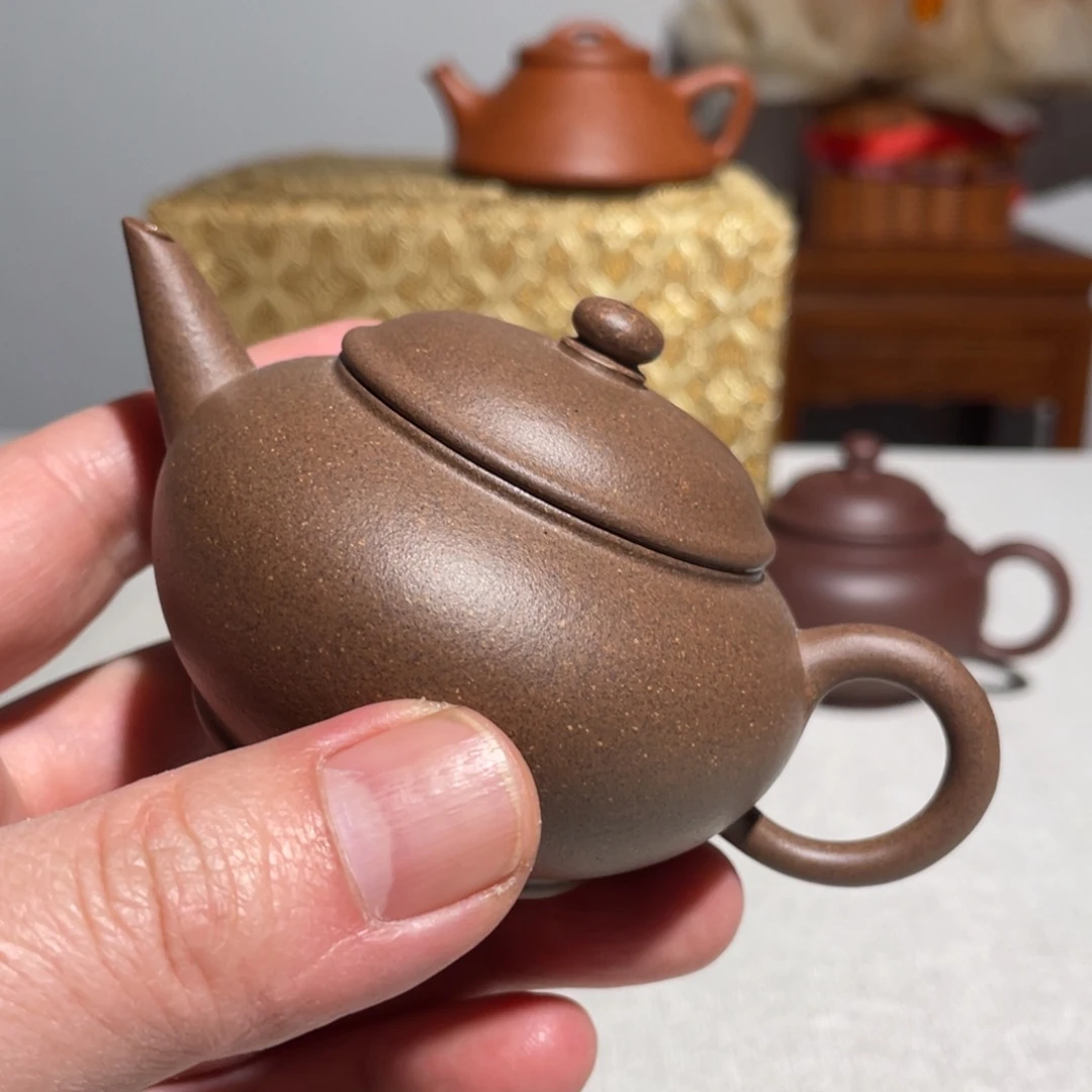 紫砂茶壶Y***金梨皮水平