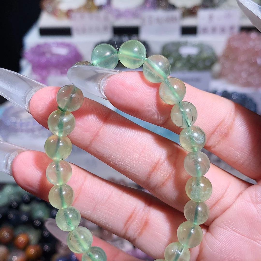 未镶嵌手链水晶渐变葡萄石8m