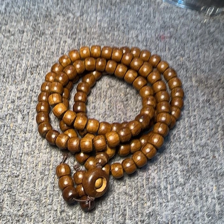 六道木全陈化老料把件串