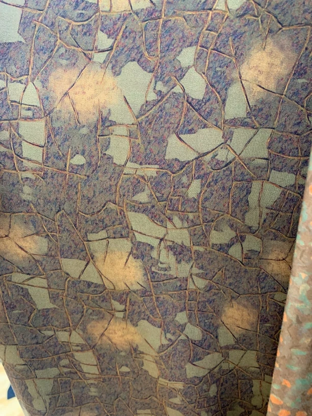 不规则龟纹   月洺纱布料