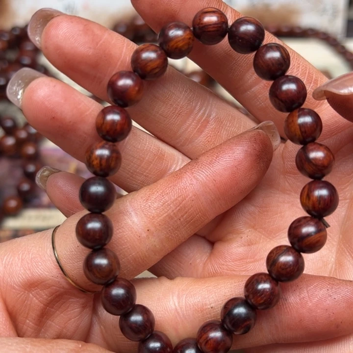 藤类海南红降08圆珠微瑕