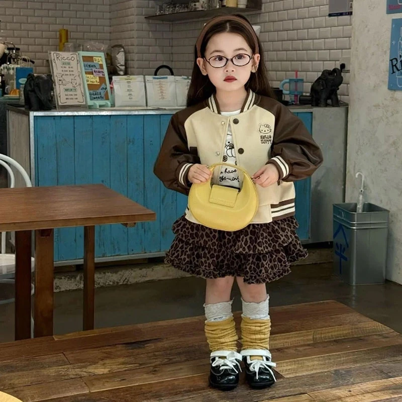 【现货】郝叔童品秋冬新款2025时尚女童kitty网红百搭外套潮HN5339