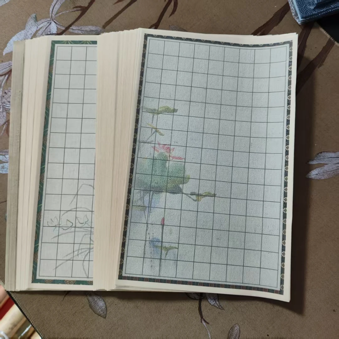 静德斋微喷蜡染加厚【苍山日课纸】小楷行草书半生半熟作品宣纸