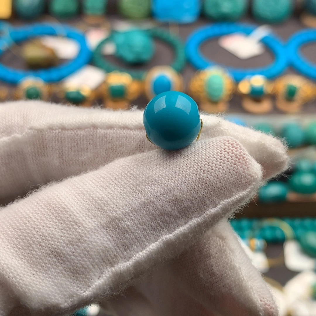 绿松石未镶嵌绿松石10mm