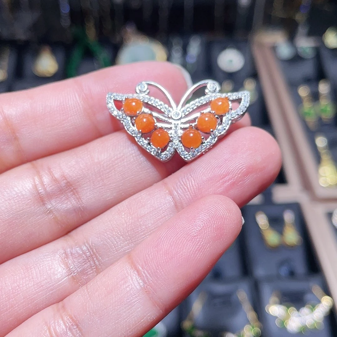 翡翠银S925镶嵌颈饰