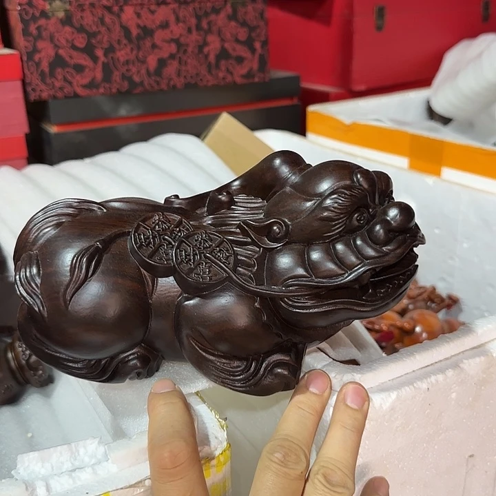 木黑檀木25貔貅一只