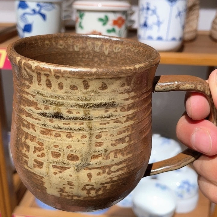 紫砂177全新曾根芳之作粗陶柴烧大马克
