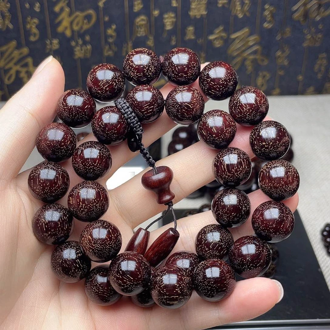 檀香紫檀（小叶紫檀）1.5 30颗 双圈 小爆满金星