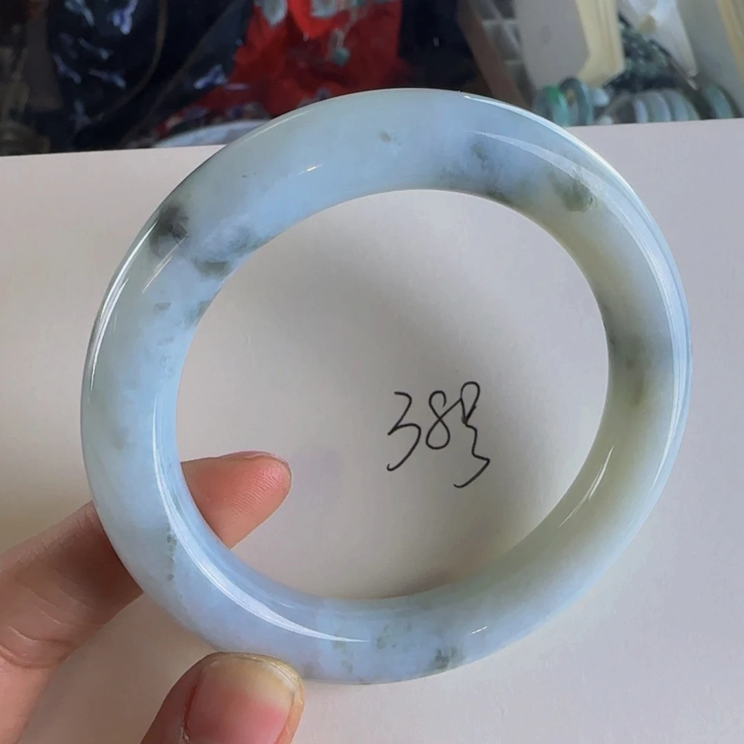 翡翠手镯未镶嵌老坑58.7圈